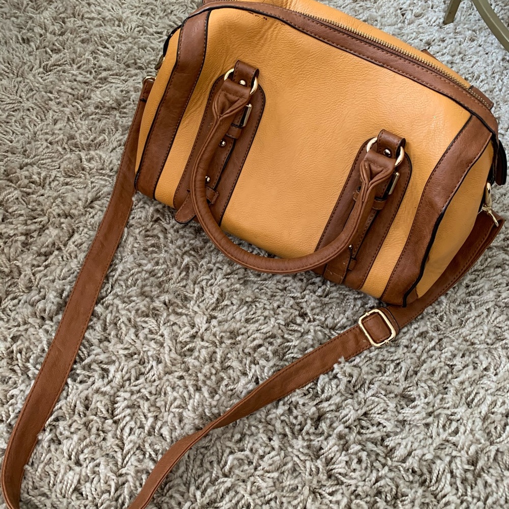 Yellow bowler bag